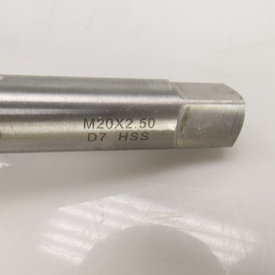 M20 x 1.5 M20 x 2.5 Metric 4 Flute Straight HSS Hand Taps Mixed Lot Of 7