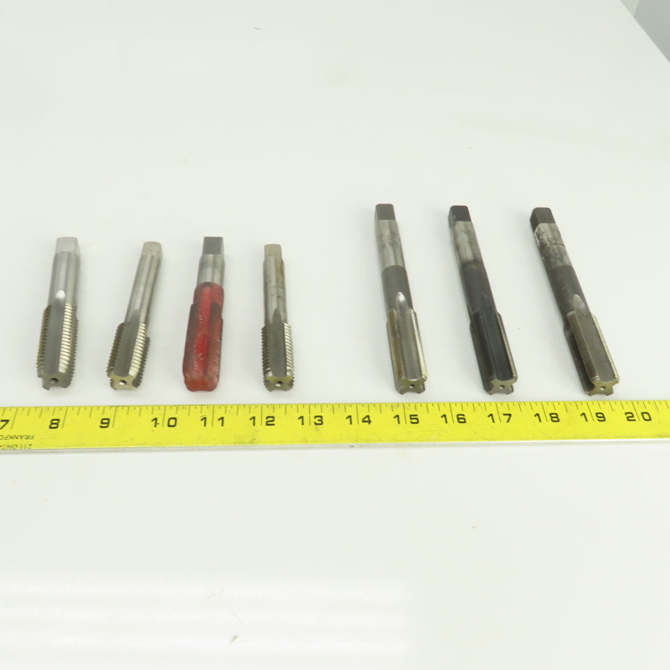 M20 x 1.5 M20 x 2.5 Metric 4 Flute Straight HSS Hand Taps Mixed Lot Of 7