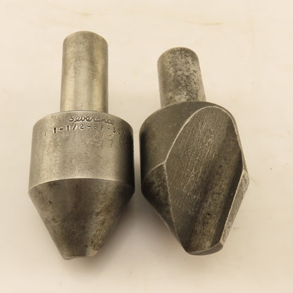 Severance 1-1/2" Countersink 1 Flute 3/4" Shank High Speed Steel 30° Lot of 2