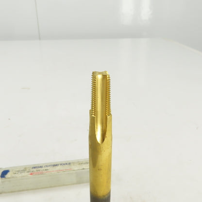 Regal 1/8-27 NPTF 4 Flute Straight Tapered Extension Pipe Tap 5" OAL TiN Coat