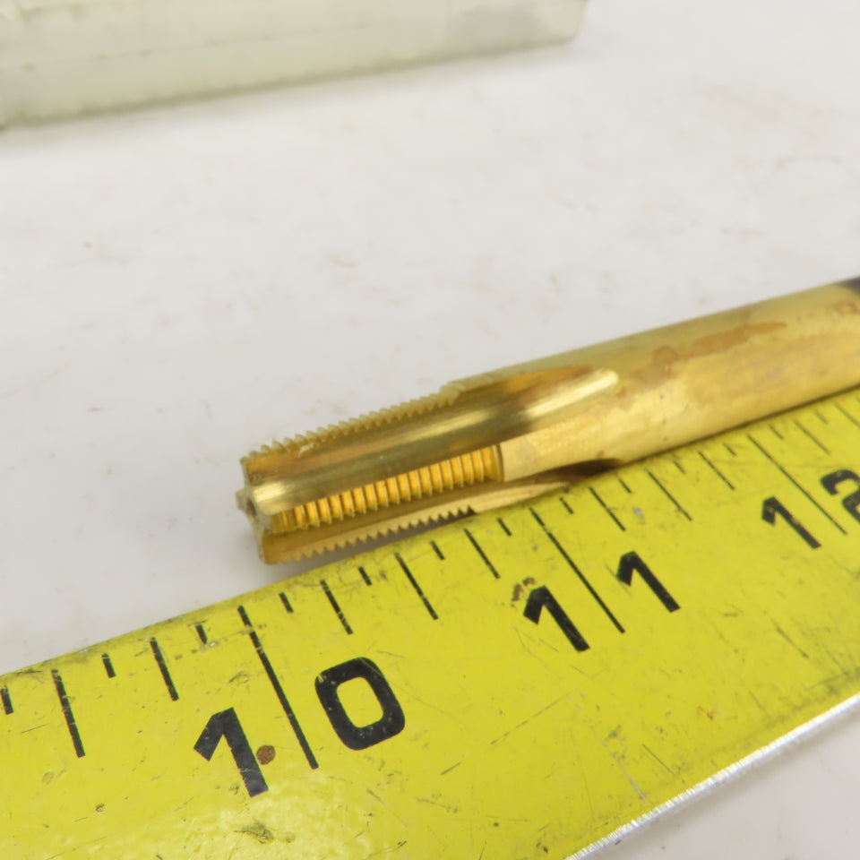 Regal 1/8-27 NPTF 4 Flute Straight Tapered Extension Pipe Tap 5" OAL TiN Coat
