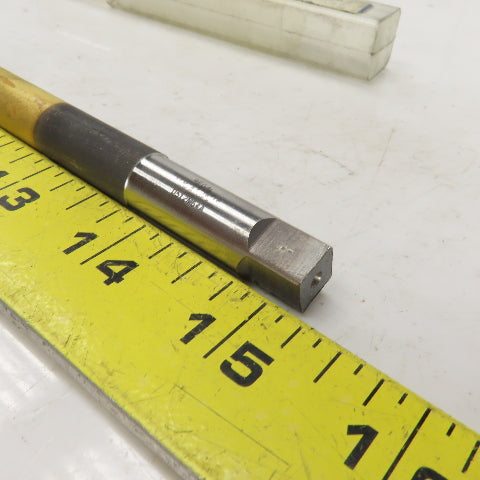 Regal 1/8-27 NPTF 4 Flute Straight Tapered Extension Pipe Tap 5" OAL TiN Coat