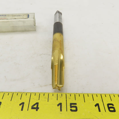 Regal 1/8-27 NPTF 4 Flute Straight Tapered Extension Pipe Tap 5" OAL TiN Coat