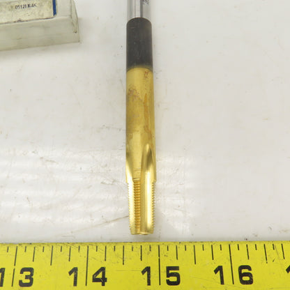 Regal 1/8-27 NPTF 4 Flute Straight Tapered Extension Pipe Tap 5" OAL TiN Coat