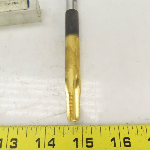 Regal 1/8-27 NPTF 4 Flute Straight Tapered Extension Pipe Tap 5" OAL TiN Coat