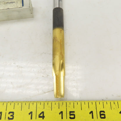 Regal 1/8-27 NPTF 4 Flute Straight Tapered Extension Pipe Tap 5" OAL TiN Coat