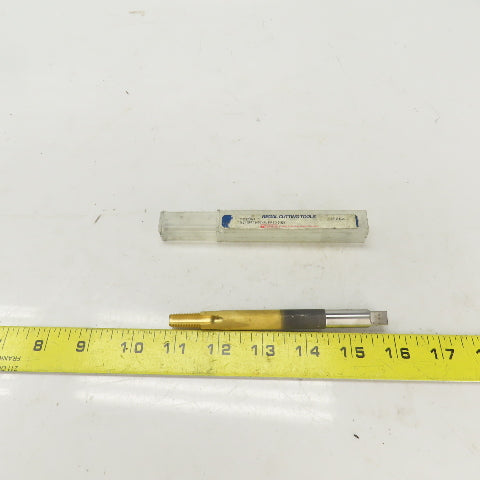 Regal 1/8-27 NPTF 4 Flute Straight Tapered Extension Pipe Tap 5" OAL TiN Coat