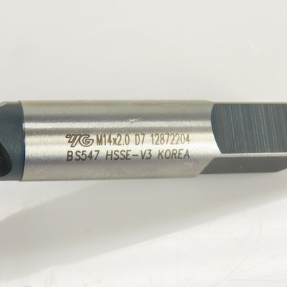 M14 x 2 Metric Right Hand 3 Flute Spiral Bottoming Tap TiCN