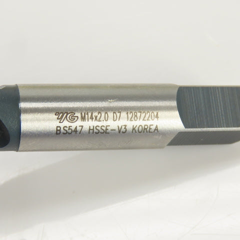 M14 x 2 Metric Right Hand 3 Flute Spiral Bottoming Tap TiCN