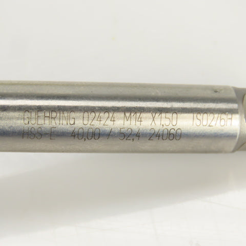 Guhring M14 x 1.5 Metric Right Hand 3 Flute Spiral Bottoming Tap HSS-E