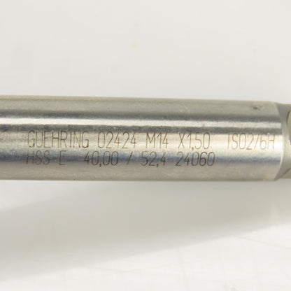 Guhring M14 x 1.5 Metric Right Hand 3 Flute Spiral Bottoming Tap HSS-E