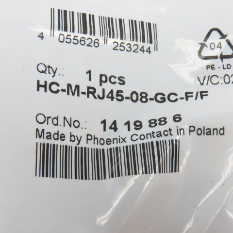 Phoenix Contact HC-M-RJ45-05-GC-F/F Contact Insert Module RJ45