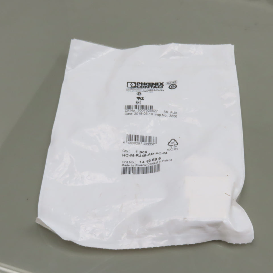 Phoenix HC-M-RJ45-AD-PC-M Contact Insert Module Plastic Housing RJ45