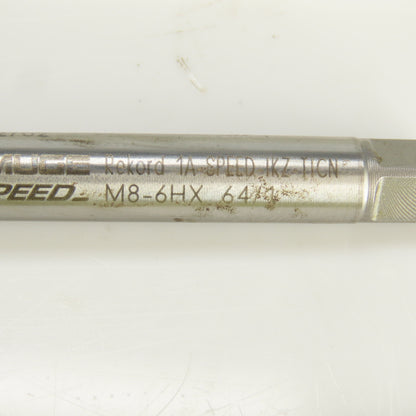 Emuge Speed M8 x 1.25 Metric Right Hand 3 Flute Coolant Thru Bottoming Tap TiCN