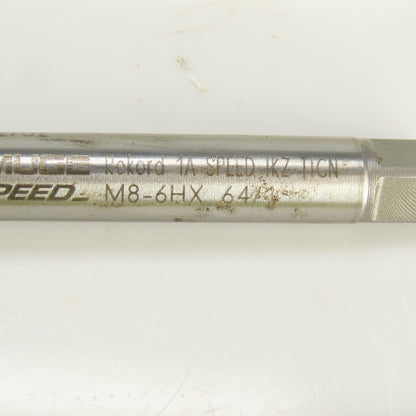 Emuge Speed M8 x 1.25 Metric Right Hand 3 Flute Coolant Thru Bottoming Tap TiCN