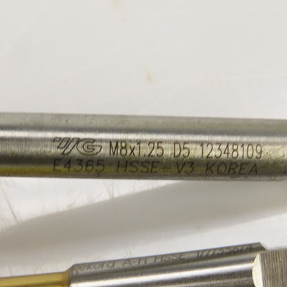 M8 x 1.25 Straight & Spiral 3-4 Flute Taps Mixed Lot Of 12