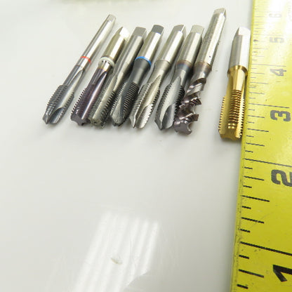 M8 x 1.25 Straight & Spiral 3-4 Flute Taps Mixed Lot Of 12