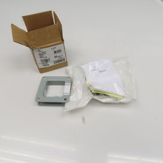 Hoffman F22WN1 Feed Trough Wireway 2-1/2" x 2-1/2" x 1" Gray Nipple