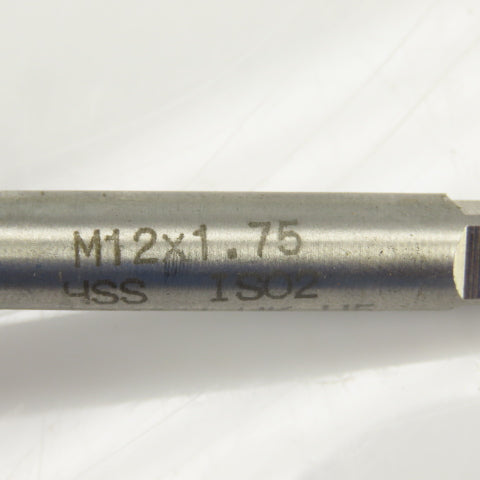 M12 x 1.75 M12 x 1.25 Metric Right Hand 3 & 4 Flute Bottoming Tap HSS Lot Of 10