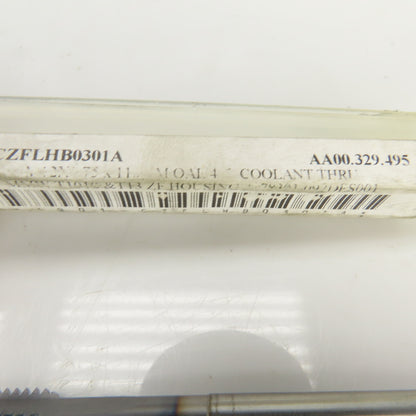 Emuge M12 x 1.75 6HX Metric RH Straight 3 Flute Coolant Thru Bottoming Tap TiCN