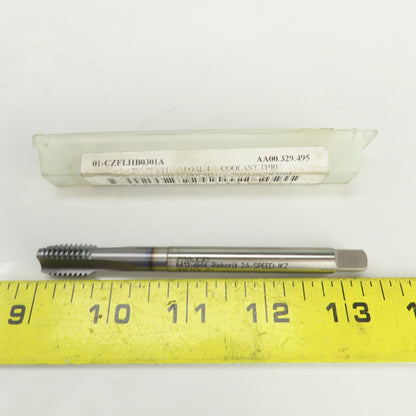 Emuge M12 x 1.75 6HX Metric RH Straight 3 Flute Coolant Thru Bottoming Tap TiCN