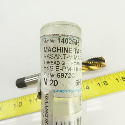 Fette M20 x 2.5  Metric RH Spiral 4 Flute Coolant Thru Bottoming Tap HSS-E-PM