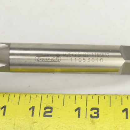 OSG Exotap M20 x 2.5 D7 Metric RH Straight 5 Flute Coolant Thru Plug Tap
