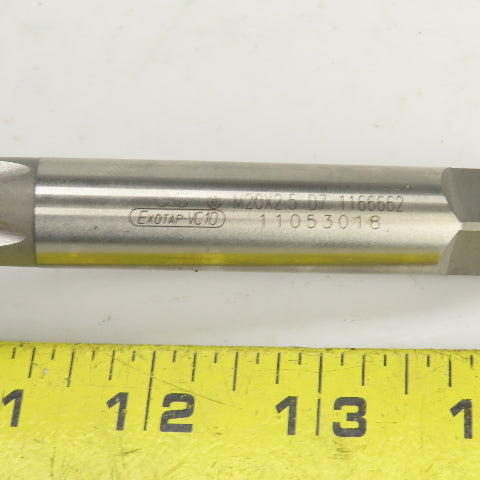 OSG Exotap M20 x 2.5 D7 Metric RH Straight 5 Flute Coolant Thru Plug Tap