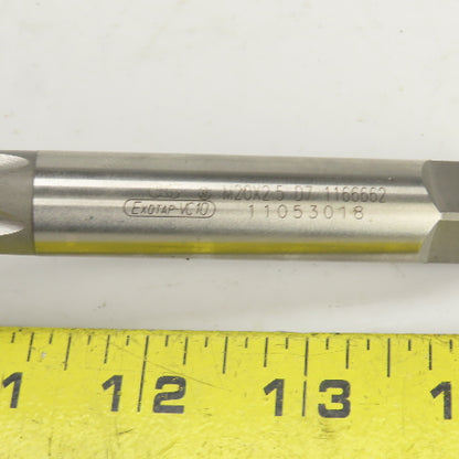OSG Exotap M20 x 2.5 D7 Metric RH Straight 5 Flute Coolant Thru Plug Tap