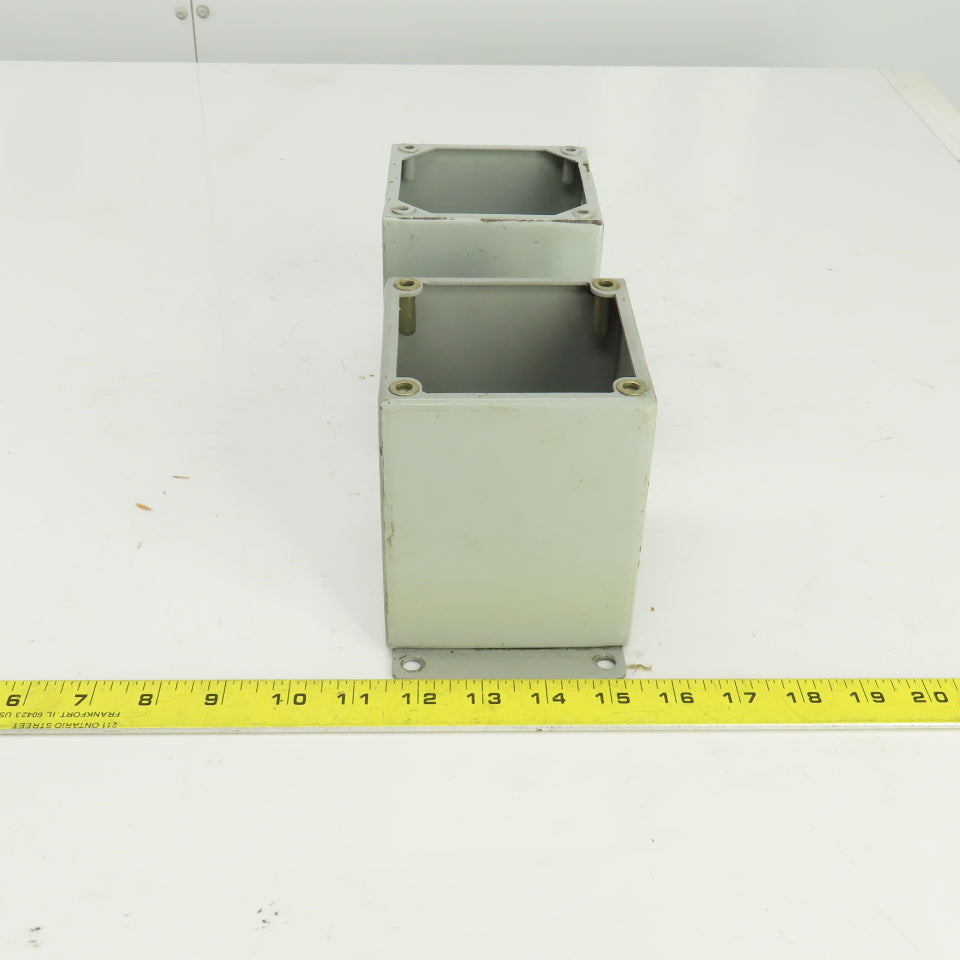 Hoffman E1PBX 5" x 4" x 4" Control Panel Enclosure Type 12 & 13 No Cover Lot/2