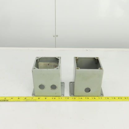 Hoffman E1PBX 5" x 4" x 4" Control Panel Enclosure Type 12 & 13 No Cover Lot/2