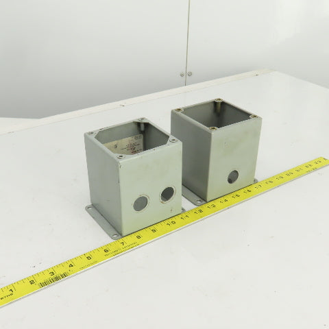 Hoffman E1PBX 5" x 4" x 4" Control Panel Enclosure Type 12 & 13 No Cover Lot/2