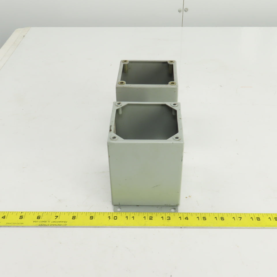 Hoffman E1PBX 5" x 4" x 4" Control Panel Enclosure Type 12 & 13 No Cover Lot/2