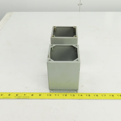 Hoffman E1PBX 5" x 4" x 4" Control Panel Enclosure Type 12 & 13 No Cover Lot/2