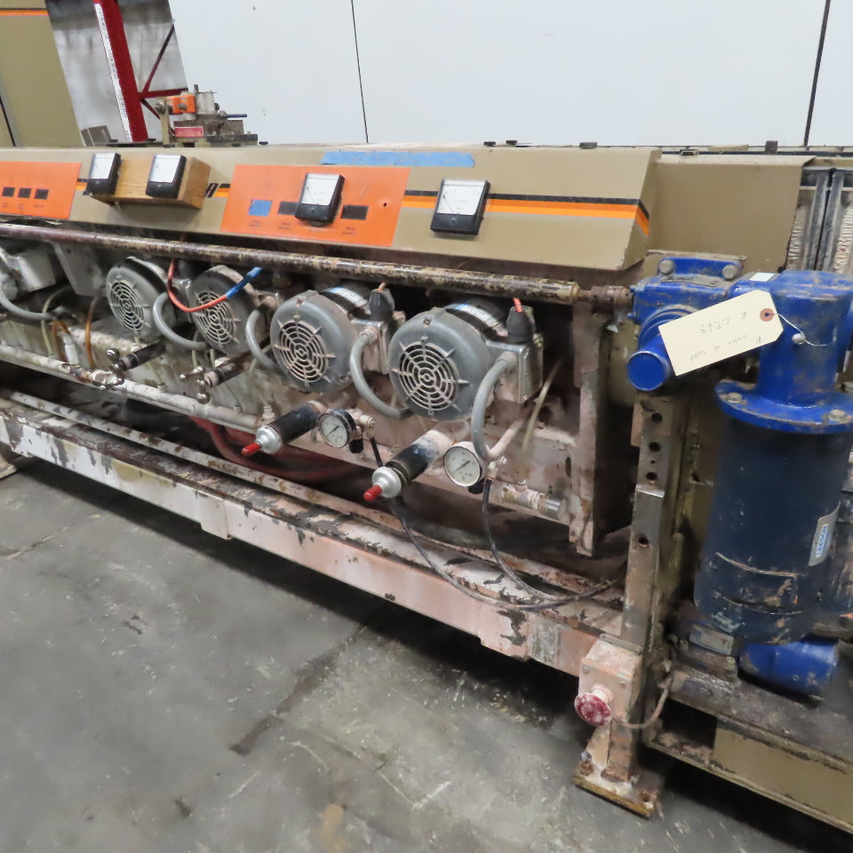 Somaca 752 7 Spindle Glass Beveling Edger 5Hp 3Ph 230V 60Hz 85.3FLA 3-25mm
