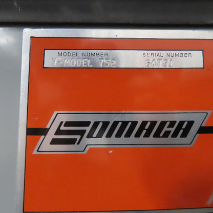 Somaca 752 7 Spindle Glass Beveling Edger 5Hp 3Ph 230V 60Hz 85.3FLA 3-25mm
