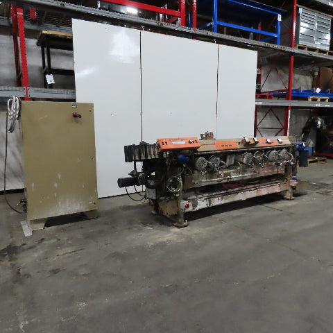 Somaca 752 7 Spindle Glass Beveling Edger 5Hp 3Ph 230V 60Hz 85.3FLA 3-25mm