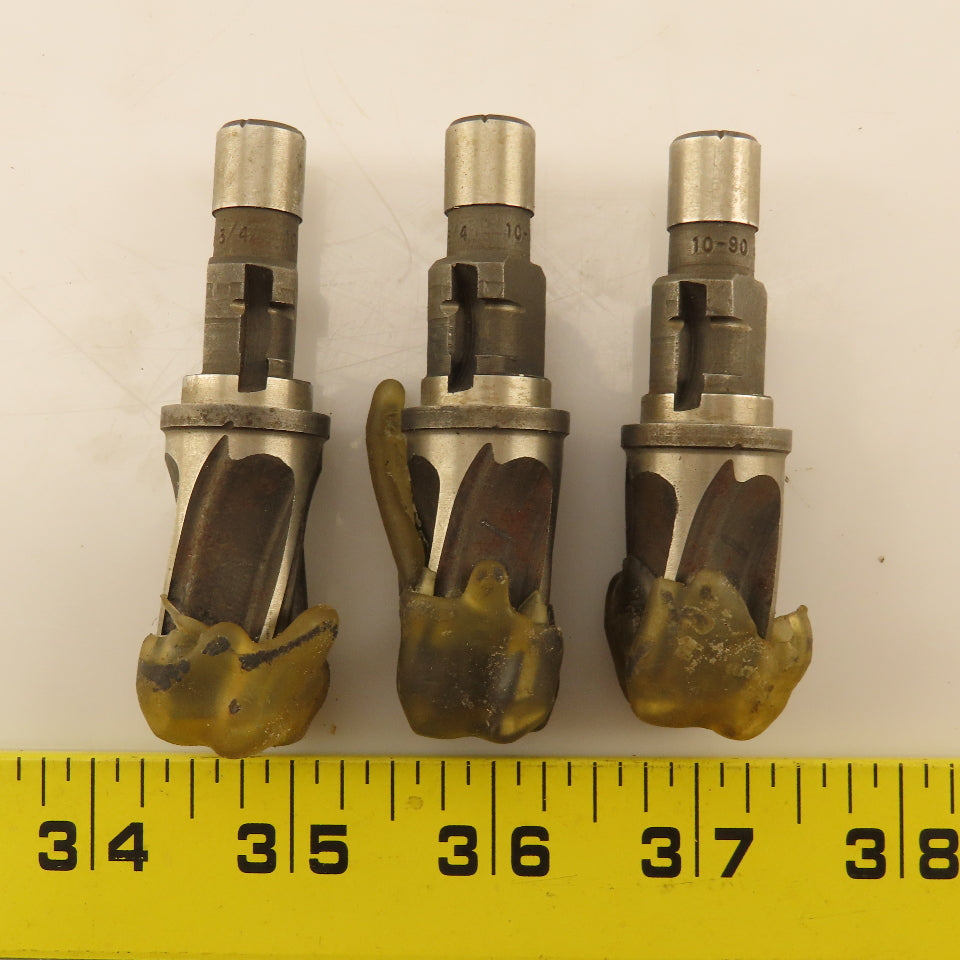 03 2133 3/4" Radial Drive Counterbore 4 Flute 1/4" Pilot Lot of 3