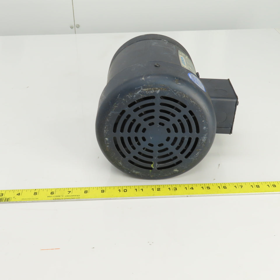 Leeson 113311.00 1/3HP AC Electric Motor 1140RPM 208-230/460V 3PH C56C Frame