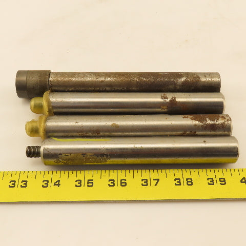 7/8" Straight Shank Tool Extension Lot of 3/4"-24 Thread 6-1/2" OAL Lot of 4