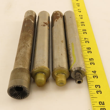 7/8" Straight Shank Tool Extension Lot of 3/4"-24 Thread 6-1/2" OAL Lot of 4