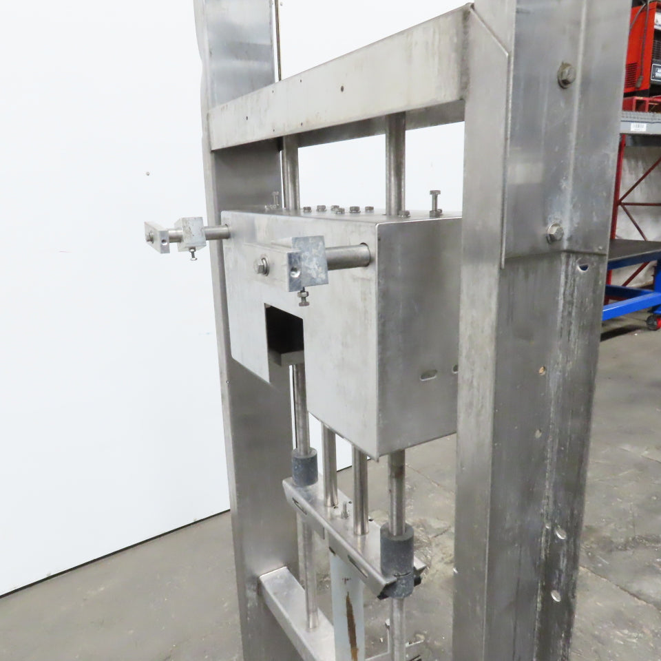 Stainless Steel Mobile Hand Crank Jack Test Fixture Cart Assembly 12" Stroke