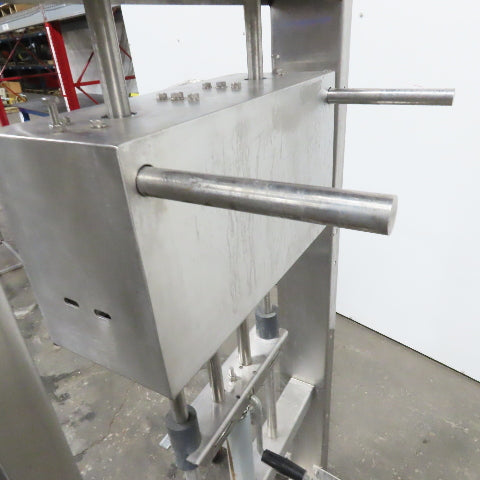 Stainless Steel Mobile Hand Crank Jack Test Fixture Cart Assembly 12" Stroke