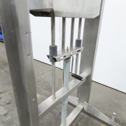 Stainless Steel Mobile Hand Crank Jack Test Fixture Cart Assembly 12" Stroke
