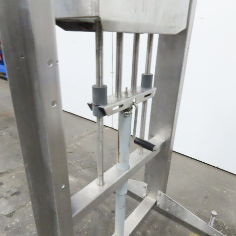 Stainless Steel Mobile Hand Crank Jack Test Fixture Cart Assembly 12" Stroke