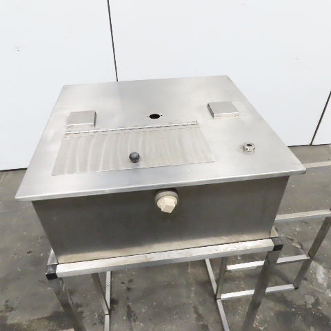 24 Gallon Stainless Steel Gravity Fed Testing Tank Fixture On Stand