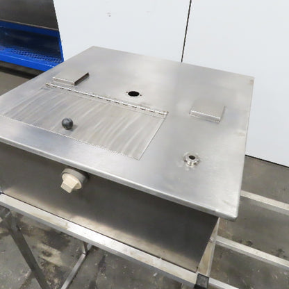 24 Gallon Stainless Steel Gravity Fed Testing Tank Fixture On Stand