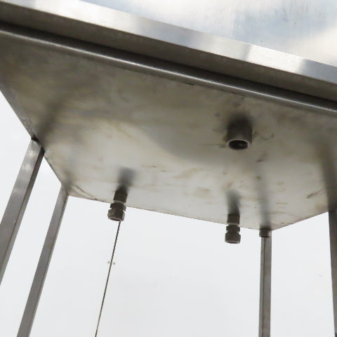 24 Gallon Stainless Steel Gravity Fed Testing Tank Fixture On Stand