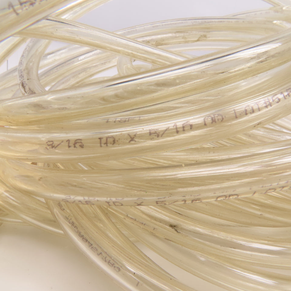 3/16" ID x 5/16" OD Clear PVC Tube 49'