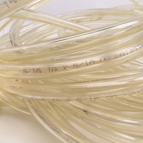 3/16" ID x 5/16" OD Clear PVC Tube 49'
